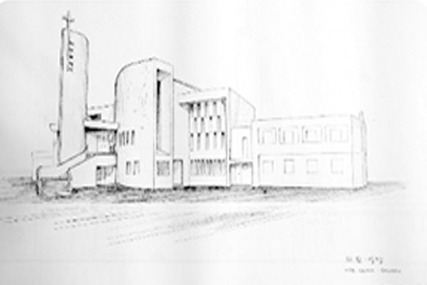 왜관성당 설계도